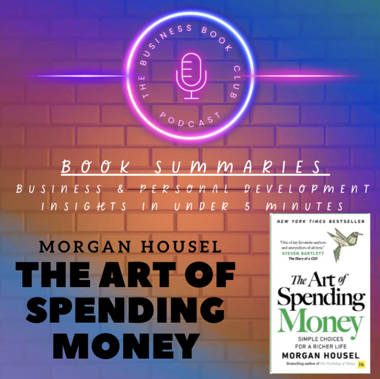 Podcast promotional graphic for "The Art of Spending Money" by Morgan Housel.