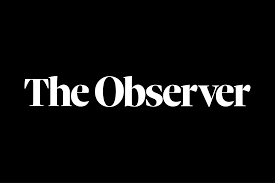 Logo of The Observer, featuring bold white text on a black background.